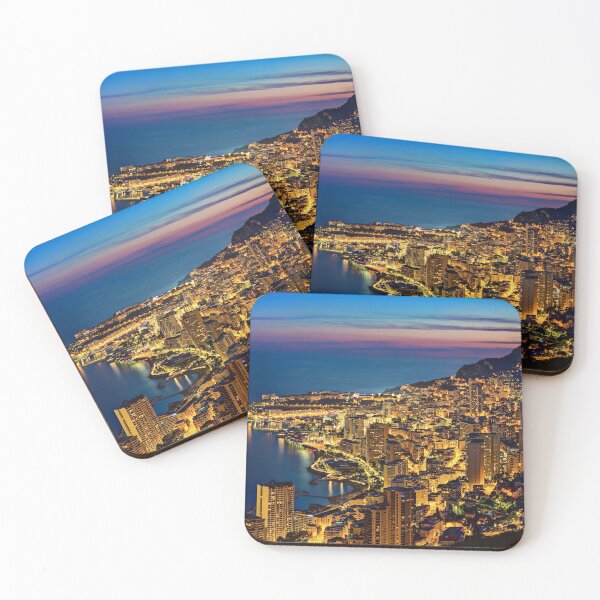 Item preview, Monte Carlo Monaco Skyline Dusk Sunset designed and sold by Piper-Deals.