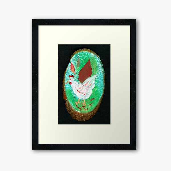 Lucy in the garden Framed Art Print