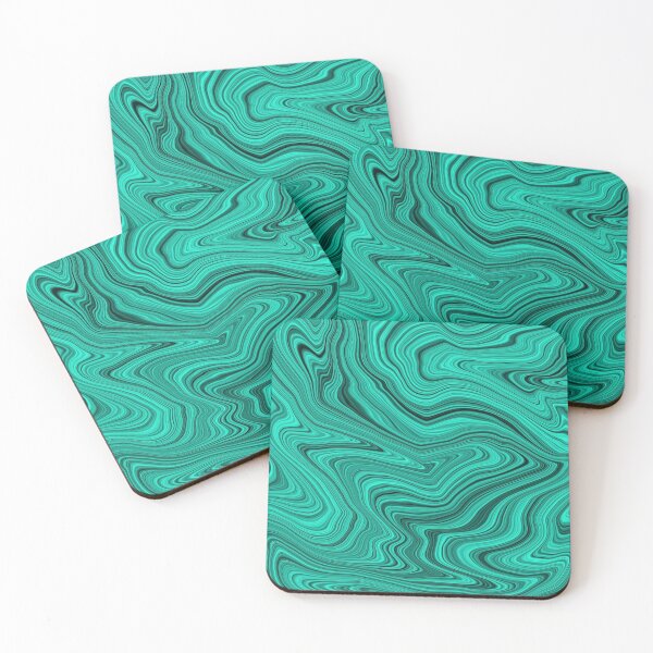 Item preview,  Green and Black Liquid marble texture designed and sold by DMJPRINT.