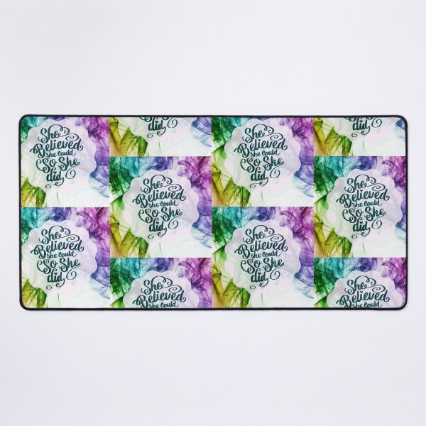She Believed Desk Mat