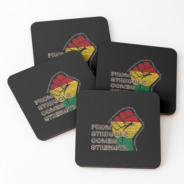 Item preview, Inspirational Black Pride From Struggle Comes Strength Brickwall Power Fist  designed and sold by Steinhart19.