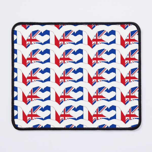 Item preview, We Heart UK & France Patriot Flag Series designed and sold by Carbon-Fibre Media.