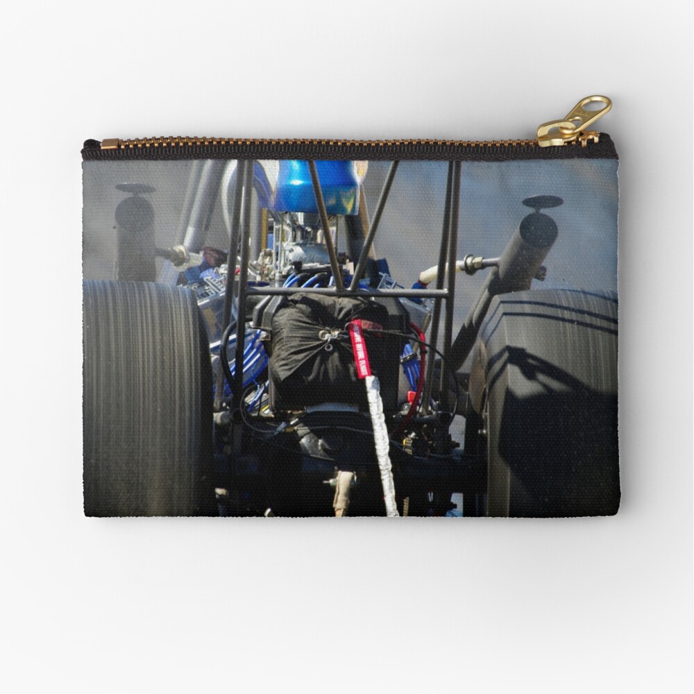 Burning Rubber Zipper Pouch