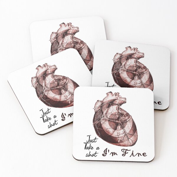 Item preview, Bullseye Heart I am fine designed and sold by Chaos-Touch.
