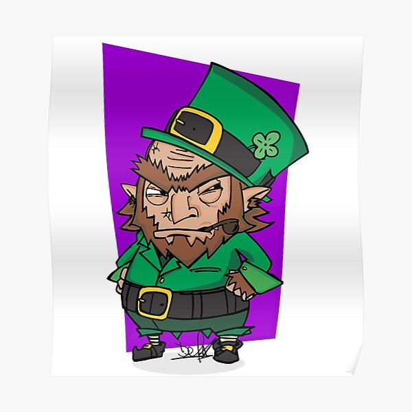 Day Gift Leprechaun Movie Fanart Cute Boy Poster