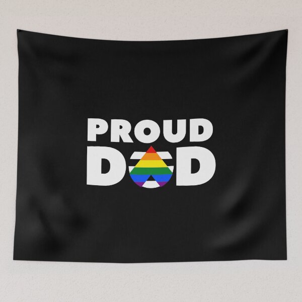 Item preview, Proud Dad Ally. LGBTQ Pride designed and sold by Subtle Pride Shop.