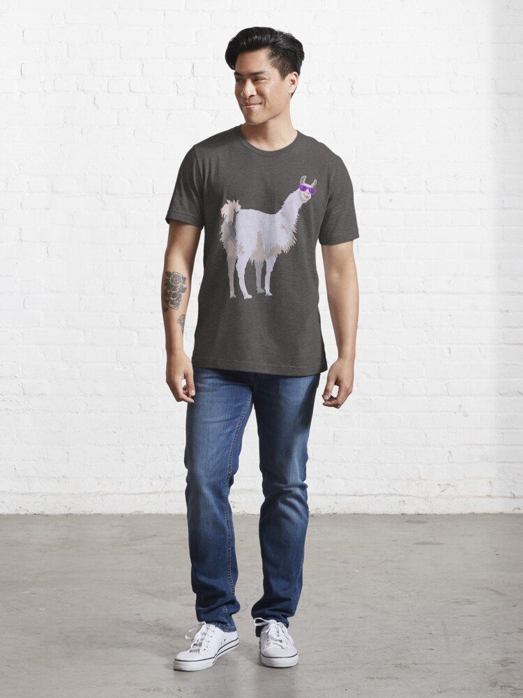 Alternate view of Cool Llama In Sunglasses Essential T-Shirt