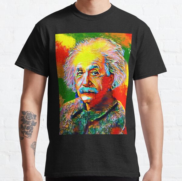 Albert Einstein brain nerds tshirt for 