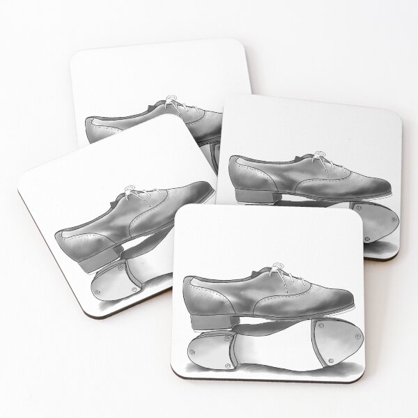 Item preview, Black Tap Dance Shoes Stacked  designed and sold by Tara Barnaba.