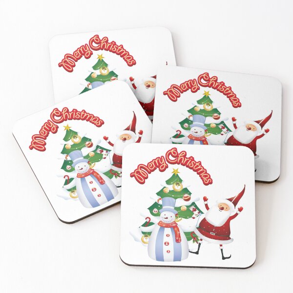 Item preview, Cartoon Santa Funny Snowman and Merry Christmas Tree designed and sold by dcohea.
