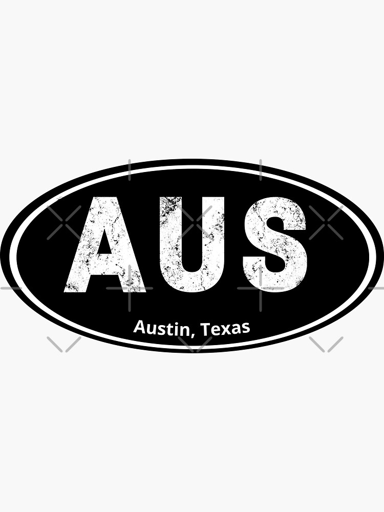 "Austin Texas Pride Call Letters " Sticker for Sale by ShowMePride