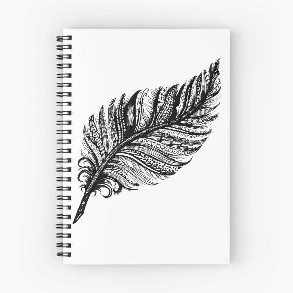 Item preview, Arte lineal de plumas zen designed and sold by Mandiola9.