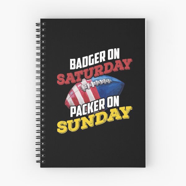 Item preview, Badger Saturday Packer Sunday Funny Football designed and sold by Dressed For  Duty.