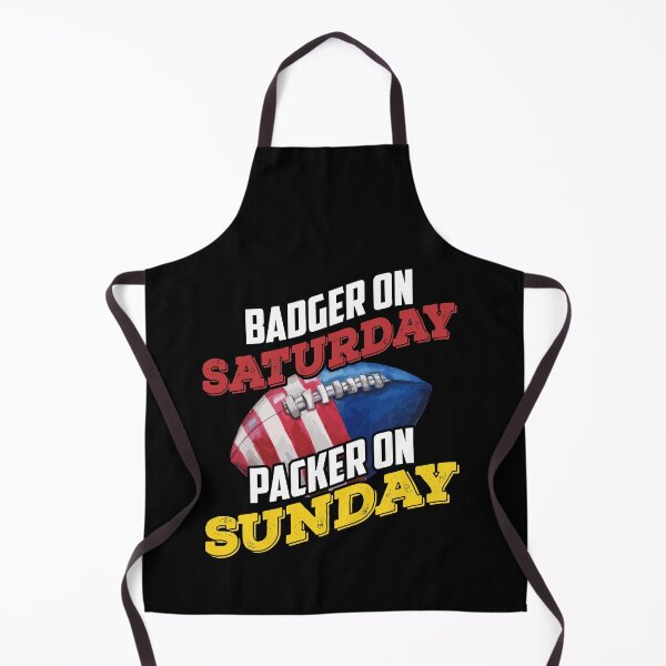 Item preview, Badger Saturday Packer Sunday Funny Football designed and sold by Dressed For Duty.
