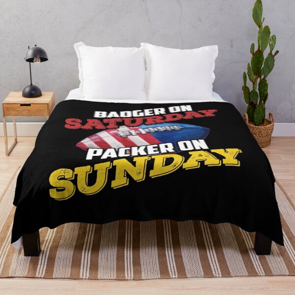 Item preview, Badger Saturday Packer Sunday Funny Football designed and sold by Dressed For  Duty.
