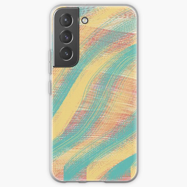 Green and yellow Rake design Samsung Galaxy Soft Case