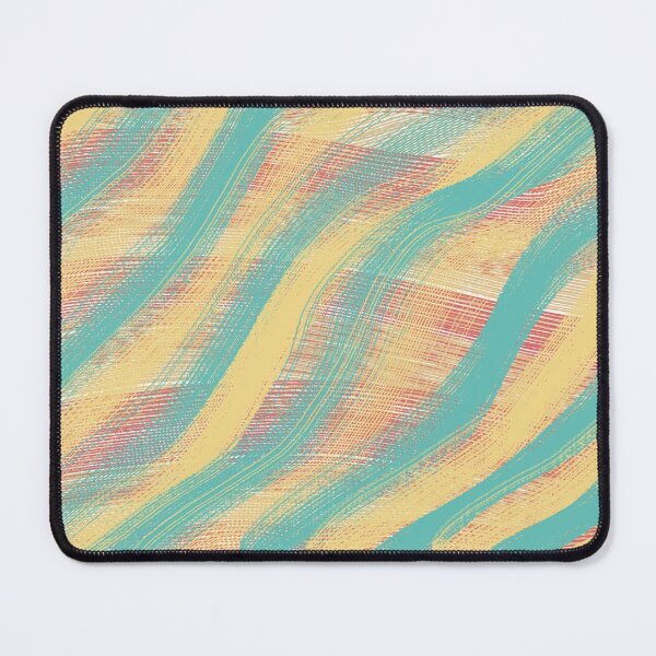Green and yellow Rake design Mouse Pad