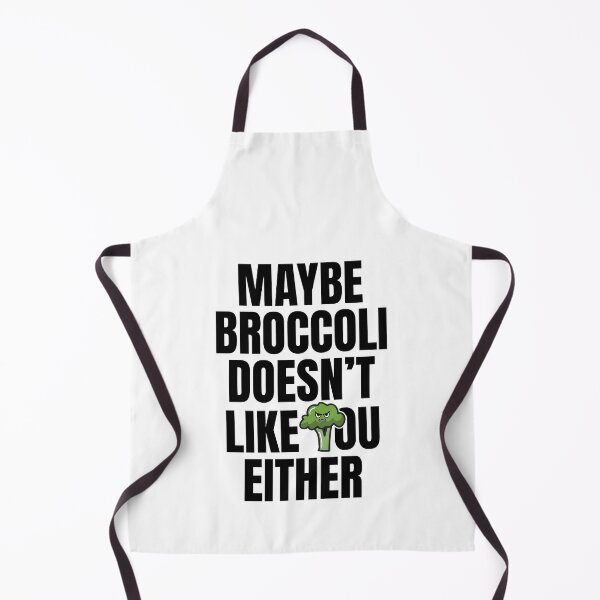 Item preview, Maybe Broccoli Doesn't Like You Either | Funny Vegan Food Meme designed and sold by GravitiTees.