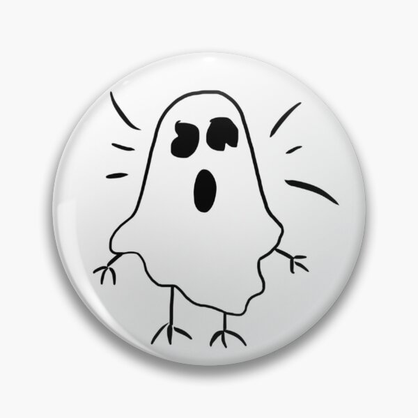 Item preview, Boo, the ghost with chicken's paws designed and sold by carppediem.