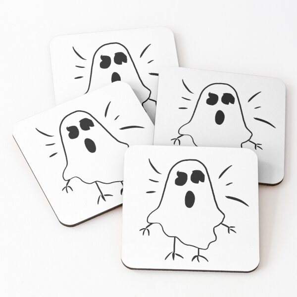 Item preview, Boo, the ghost with chicken's paws designed and sold by carppediem.