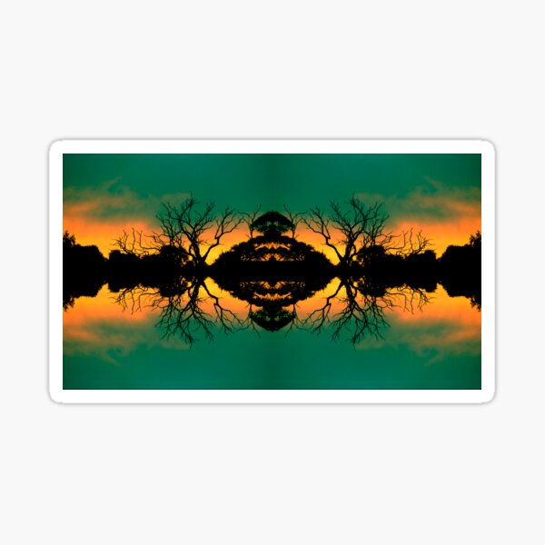 Item preview, Big Dam Reflections Silhouette by Adelaide Artist Avril Thomas at Magpie Springs designed and sold by MagpieSprings.
