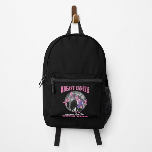 Item preview, Breast Cancer Messed With The Wrong Witch Black Cat Funny designed and sold by Dressed For Duty.