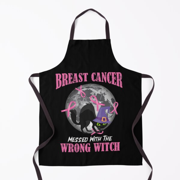 Item preview, Breast Cancer Messed With The Wrong Witch Black Cat Funny designed and sold by Dressed For Duty.