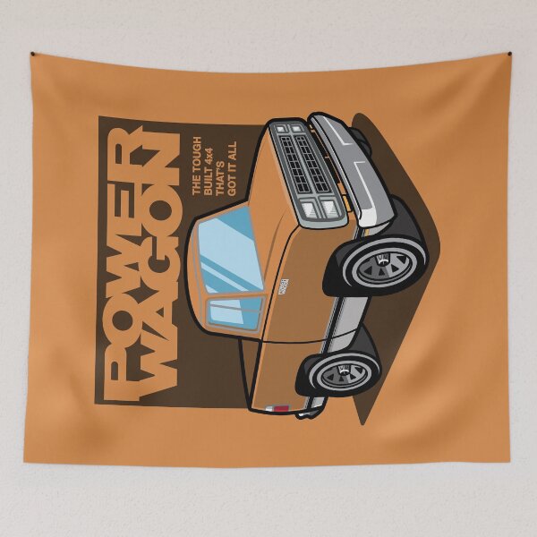 Item preview, Sunburst Orange- Power Wagon (1980 - White-Based) designed and sold by Justin Ellis.