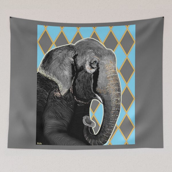 Item preview, Raju, The Elephant Who Cried Blue 2 designed and sold by artistdiat.