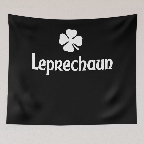 Item preview, Retro Leprechaun Logo With Shamrock White Cool Gift designed and sold by ZenaParisian.