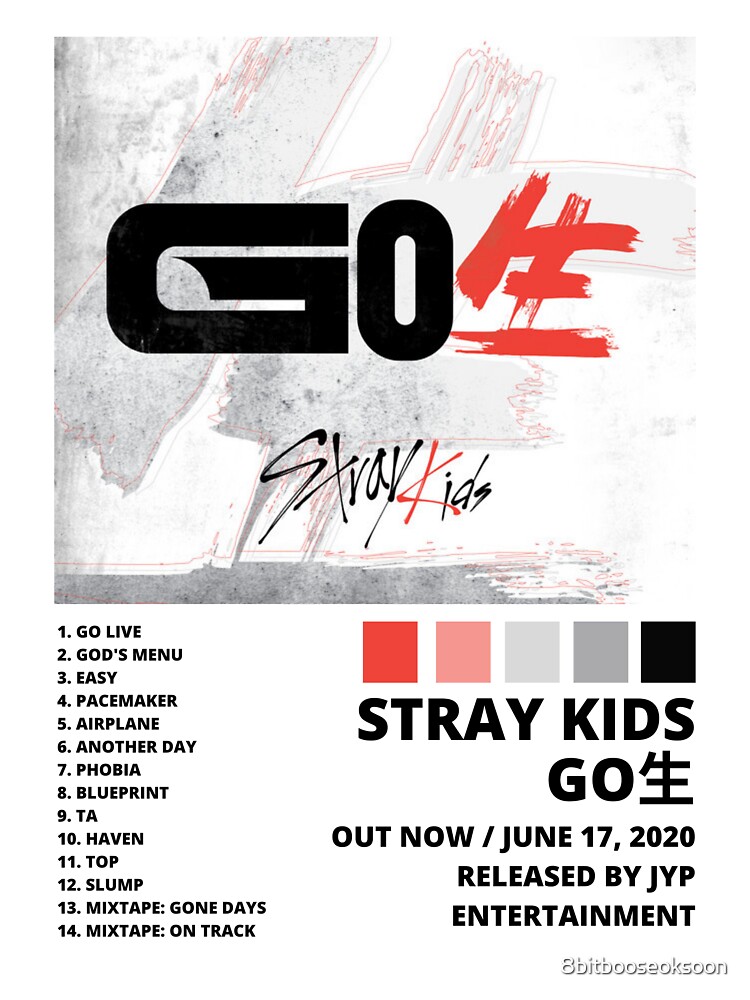 Stray Kids GO LIVE Album Cover Print / Custom Tracklist Print, Wall Print,  Home Decor Sticker for Sale by 8bitbooseoksoon