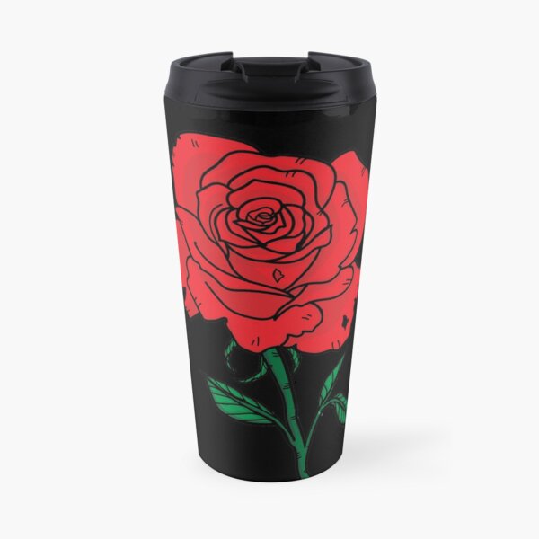 Rose Flower Travel Mug
