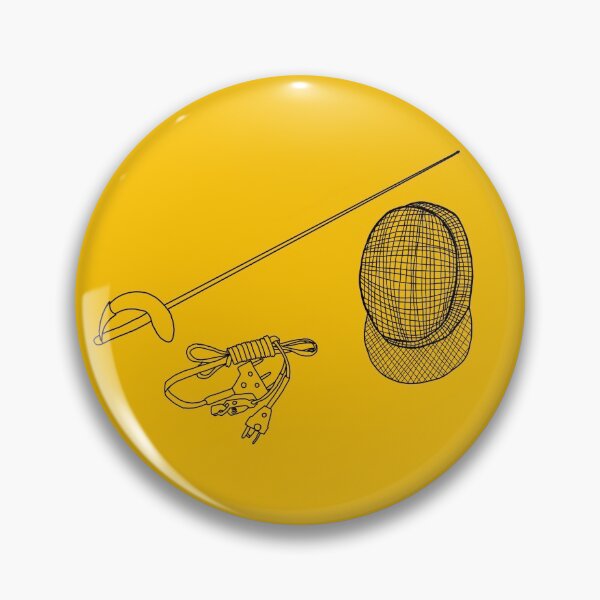 Item preview, Sabre Fencing Pattern Yellow designed and sold by Kat Iti.