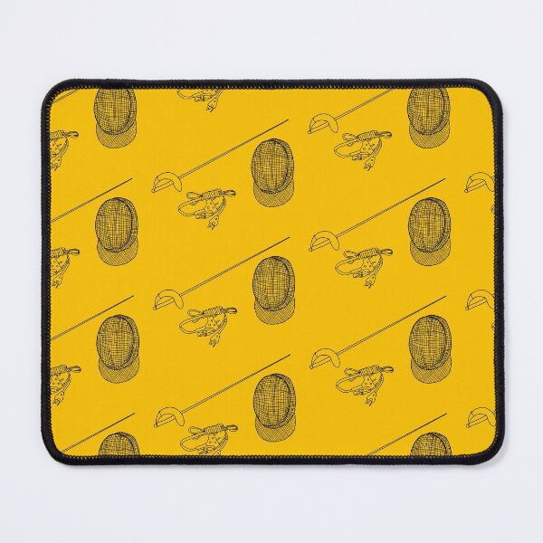 Item preview, Sabre Fencing Pattern Yellow designed and sold by Kat Iti.