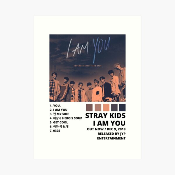 Stray Kids I AM YOU Album Cover Print / Tracklist Custom Print
