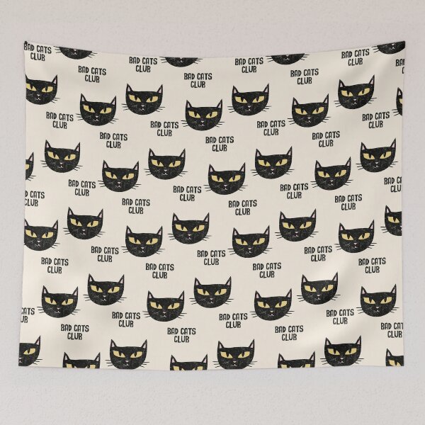 Item preview, Bad Cats Club Yellow Eyes Cats designed and sold by AwesomeDistrict.