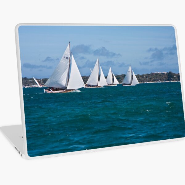 Couta boats sailing off Sorrento, Mornington Peninsula, Victoria Australia Laptop Skin