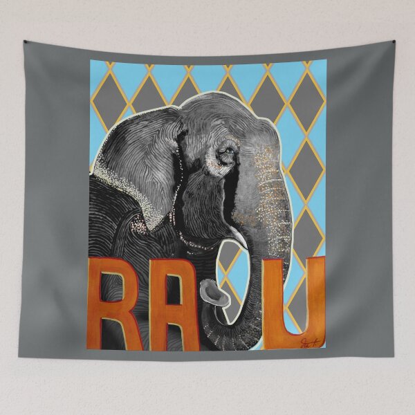 Item preview, Raju, The Elephant Who Cried Blue designed and sold by artistdiat.