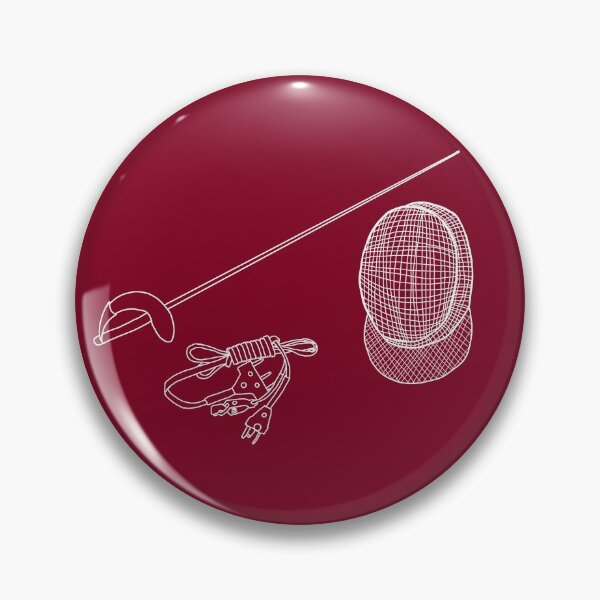 Item preview, Sabre Fencing Pattern Burgundy designed and sold by Kat Iti.