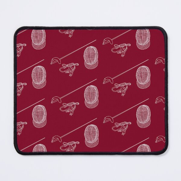 Item preview, Sabre Fencing Pattern Burgundy designed and sold by Kat Iti.