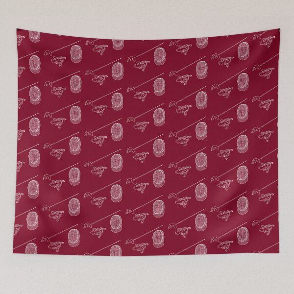 Item preview, Sabre Fencing Pattern Burgundy designed and sold by Kat Iti.