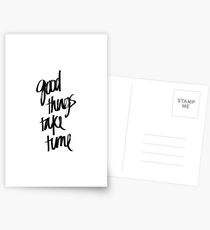 Good Things Take Time | Quote Sticker Postcards