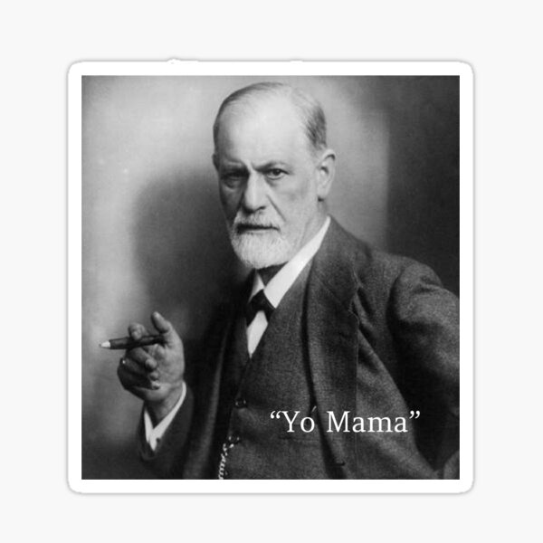 Funny Yo Mama Freud Photo Sticker