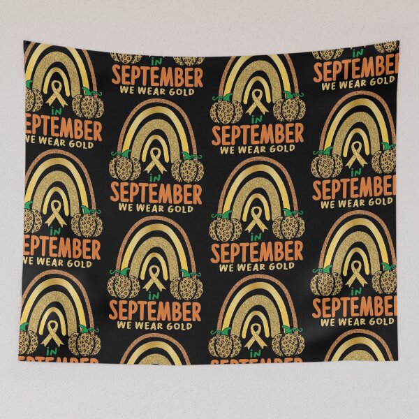 Item preview, In September We Wear Gold | Child Cancer Awareness designed and sold by GravitiTees.