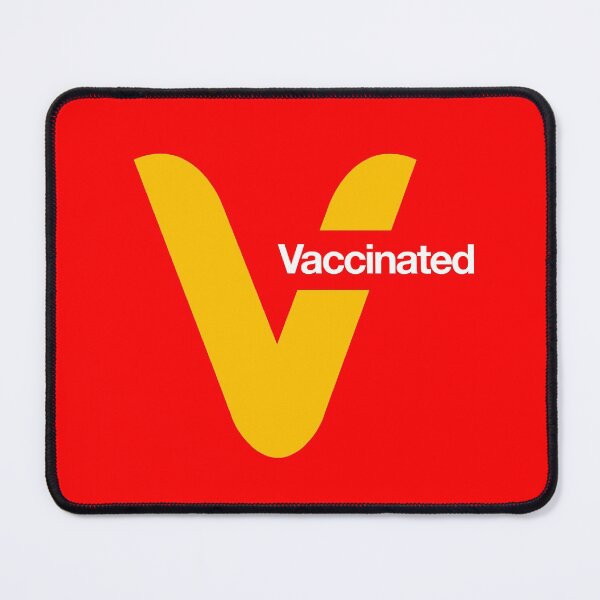 Item preview, Letter V - Vaccinated (Fast Food Restaurant Parody) - White Text designed and sold by AMGraphicStudio.