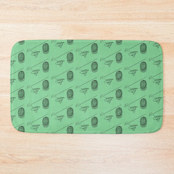 Item preview, Sabre Fencing Pattern Green designed and sold by Kat Iti.