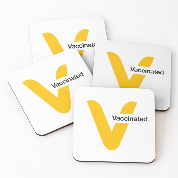 Item preview, Letter V - Vaccinated (Fast Food Restaurant Parody) - Black Text designed and sold by AMGraphicStudio.