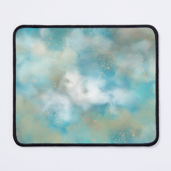 Blue and white color Mouse Pad
