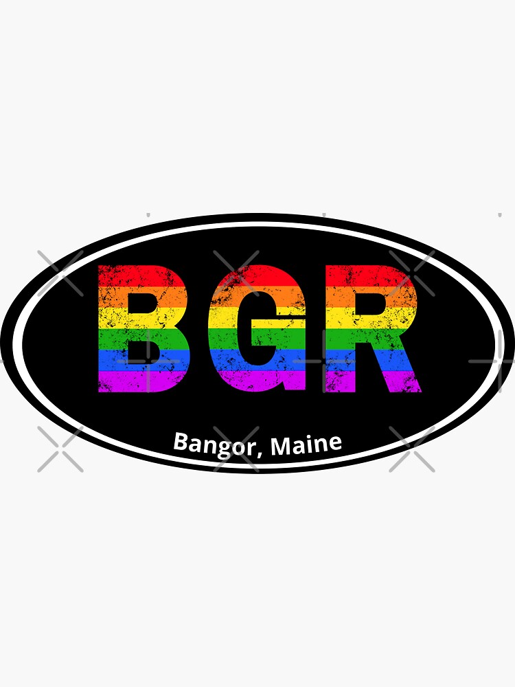 "Bangor, Maine Rainbow Pride" Sticker for Sale by ShowMePride Redbubble