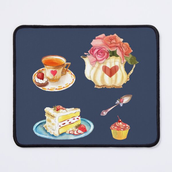 Item preview, Assorted Afternoon Tea Set - Teapot, Cup and Saucer, Cookie, Cake, Cupcake, Teaspoon designed and sold by Alicia Chee.